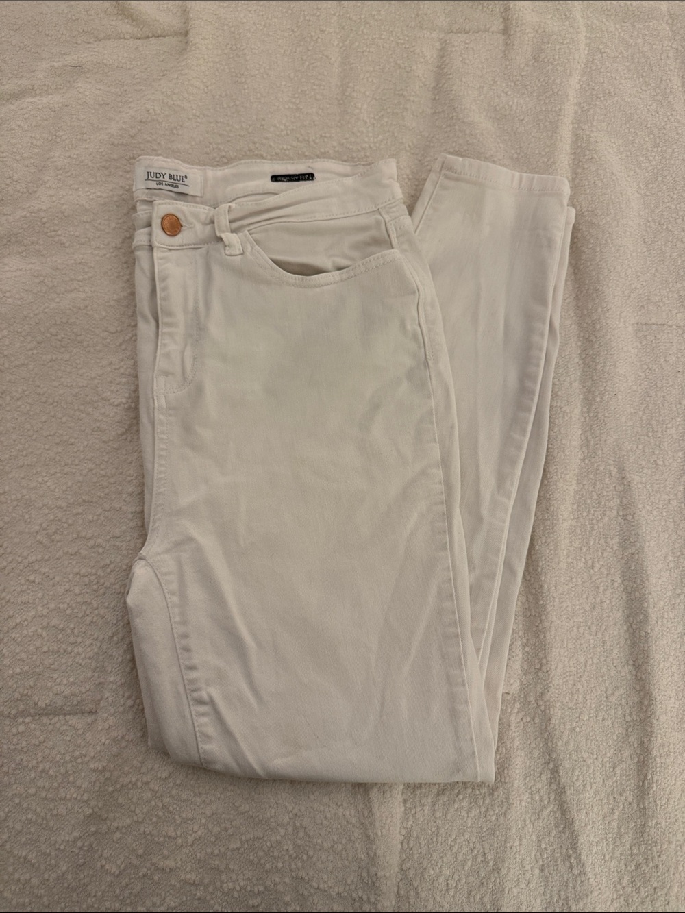 Judy Blue Women’s White High-Rise Skinny Jeans